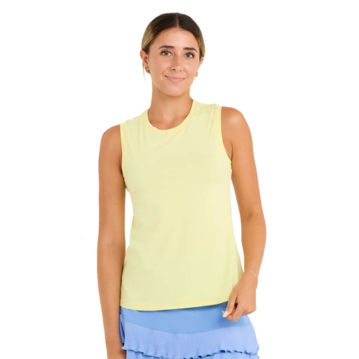 Sofibella Kaleidoscope 25 Hi-Low Women Tennis Tank - Lemonade/L