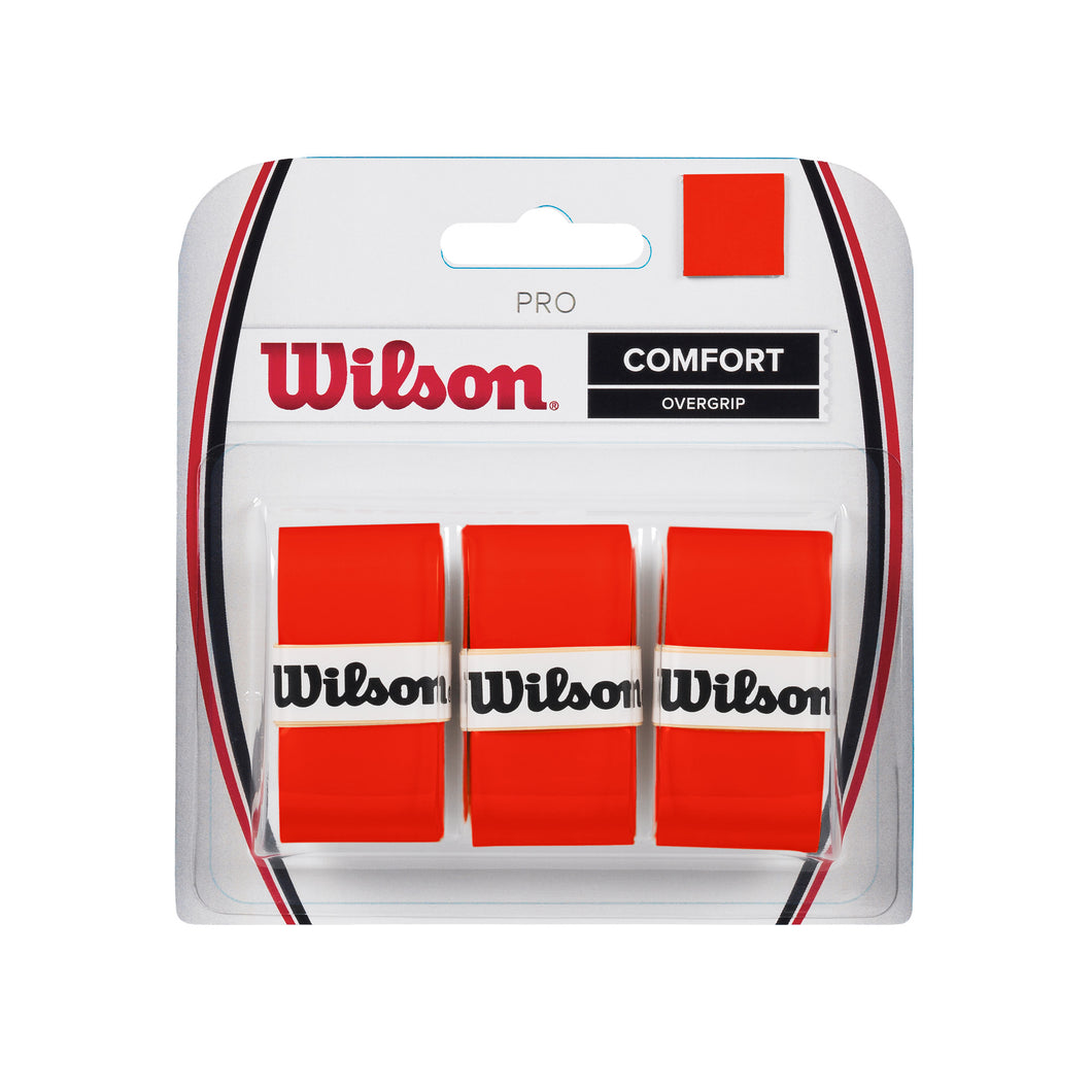 Wilson Pro Burn Orange 3-Pack Overgrip - Default Title