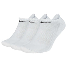 Load image into Gallery viewer, Nike No Show 3-Pack Mens Trainning Socks - 100 WHITE/BLACK/XL
 - 5