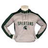 Overstuff Michigan State Spartans Mens Fleece 1/4 Zip Hoodie