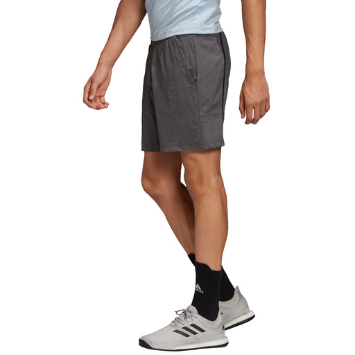 Adidas Ergo Melange 9in Gray Mens Tennis Shorts