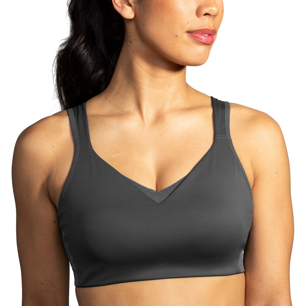 Brooks Drive Convertible Womens Running Bra - Asphalt/40/F