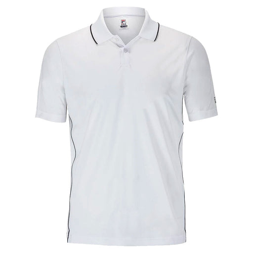 Fila Essentials Piped Mens Tennis Polo - WHITE/NAVY 104/XXL