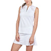 Sofibella Alignment White Womens Sleeveless Tennis Shirt