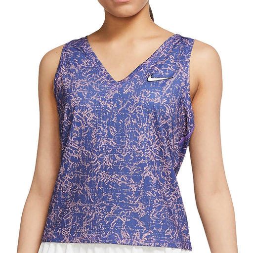 NikeCourt Victory Print Womens Tennis Tank Top - DK PUR DUST 510/XL