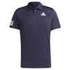 Adidas Club 3 Stripe Legend Ink Mens Tennis Polo