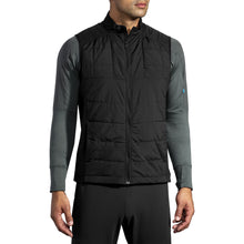 Load image into Gallery viewer, Brooks Shield Hybrid Black Mens Running Vest - BLACK 001/XXL
 - 1