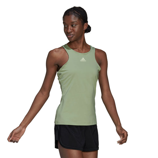 Adidas Aeroready Y-Tank Womens Tennis Tank Top - MAGIC LIME 322/L