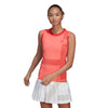 Adidas Premium PrimeKnit Red Womens Tennis Tank Top