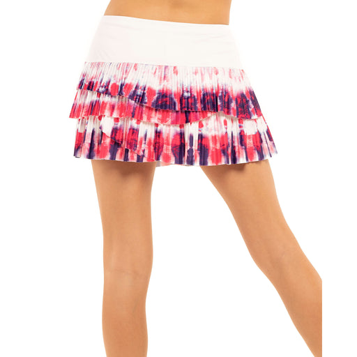 Lucky in Love Sunburst Scallp Mlt Wmn Tennis Skirt