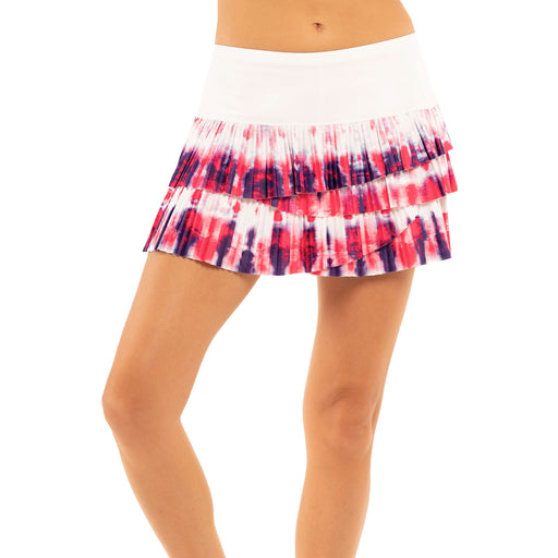 Lucky in Love Sunburst Scallp Mlt Wmn Tennis Skirt - MULTI 955/XL