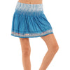 Lucky in Love Long Dreamin Smocked Aegean Blue 14in Womens Tennis Skirt