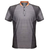 K-Swiss Impact Black Mens Short Sleeve Tennis Henley