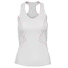 K-Swiss Pleated V-Neck White Womens Tennis Tank Top