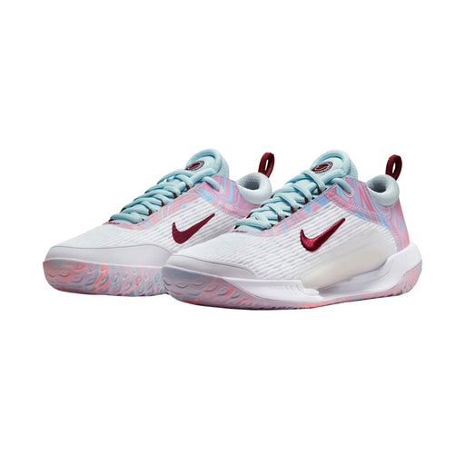 NikeCourt Zoom NXT Womens Tennis Shoes - WT/BEETROOT 102/B Medium/10.0