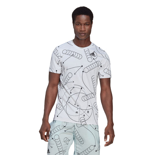 Adidas Club Graphic Mens Tennis Shirt