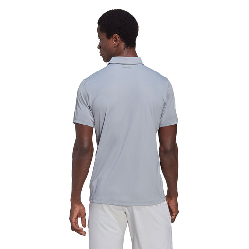 Adidas Club 3 Stripes Halo Silver Mens Tennis Polo