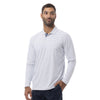 SanSoleil Soltek Ice Stripe Mens Longsleeve Polo