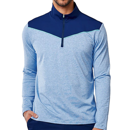 SB Sport Men's Tennis Quarter Zip - Periwinkle/2X