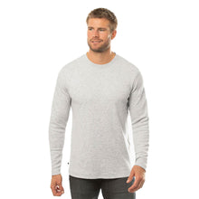 Load image into Gallery viewer, TravisMathew Cloud Waffle Mens Long Sleeve Crew - Hthr Lt Gy 0hlg/XXXL
 - 4